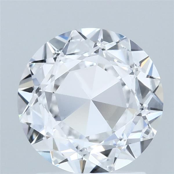 1.51 Carat Round Modified Lab Grown Diamond, Excellent Polish, D Color, VS1 Clarity