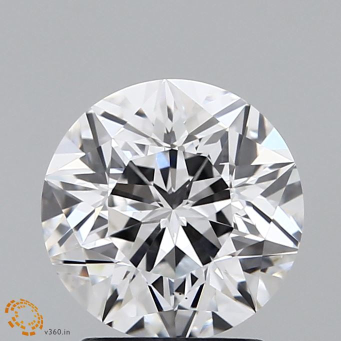 1.95 Carat Round Modified Lab Grown Diamond, Excellent Polish, E Color, VS1 Clarity