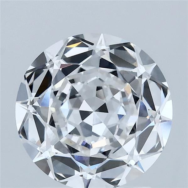 2.02 Carat Round Modified Lab Grown Diamond, Excellent Polish, D Color, VVS2 Clarity