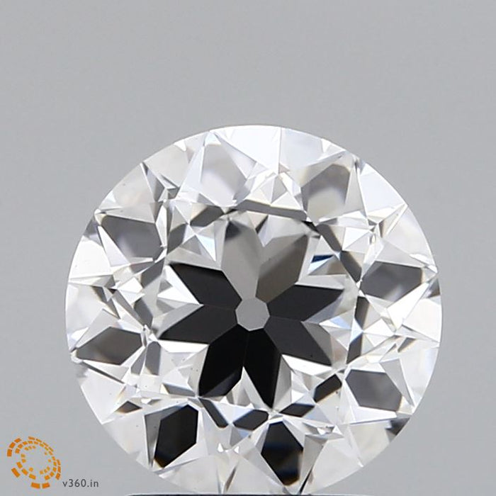 2.05 Carat Round Modified Lab Grown Diamond, Excellent Polish, F Color, VS1 Clarity