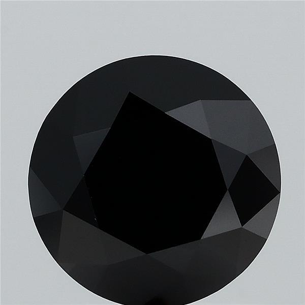 0.95 Carat Round Lab Grown Diamond, Fancy Black Color