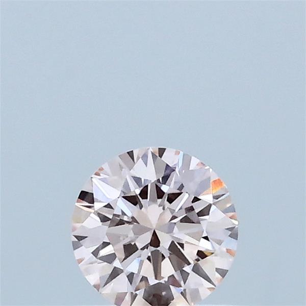 0.36 Carat Round Lab Grown Diamond, Excellent Cut, Fancy Pink Color, VS1 Clarity