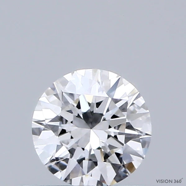 0.34 Carat Round Lab Grown Diamond, Very Good Cut, D Color, VVS1 Clarity