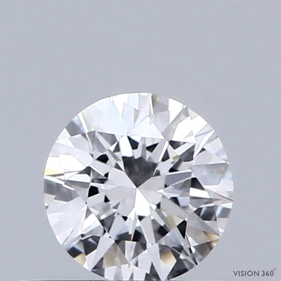 0.34 Carat Round Lab Grown Diamond, Very Good Cut, D Color, VVS1 Clarity
