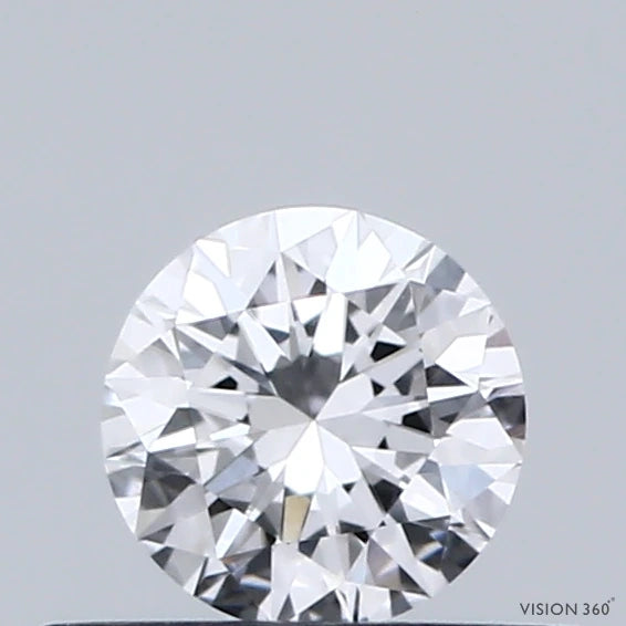 0.35 Carat Round Lab Grown Diamond, Very Good Cut, D Color, VVS2 Clarity