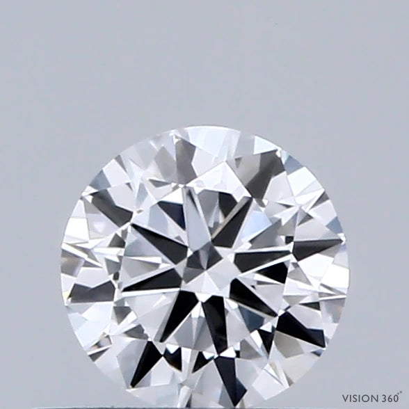 0.40 Carat Round Lab Grown Diamond, Very Good Cut, D Color, VVS2 Clarity