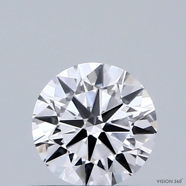 0.40 Carat Round Lab Grown Diamond, Very Good Cut, D Color, VVS2 Clarity