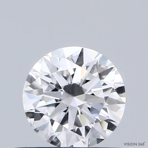 0.42 Carat Round Lab Grown Diamond, Excellent Cut, D Color, VVS1 Clarity