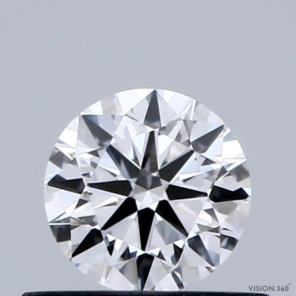 0.44 Carat Round Lab Grown Diamond, Ideal Cut, E Color, VVS2 Clarity