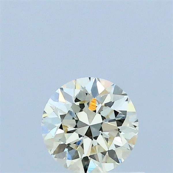 0.44 Carat Round Lab Grown Diamond, Very Good Cut, U-V Color, VVS2 Clarity