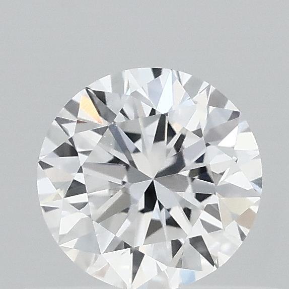 0.45 Carat Round Lab Grown Diamond, Very Good Cut, D Color, VVS2 Clarity