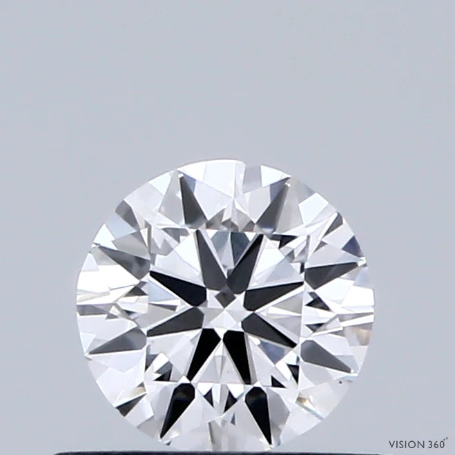 0.46 Carat Round Lab Grown Diamond, Ideal Cut, D Color, VS1 Clarity