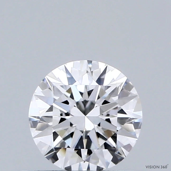 0.48 Carat Round Lab Grown Diamond, Excellent Cut, D Color, VS1 Clarity