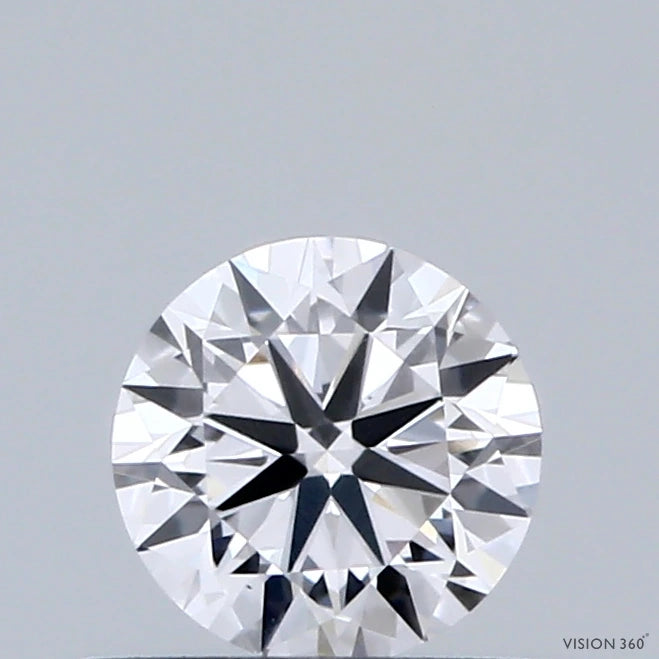 0.49 Carat Round Lab Grown Diamond, Very Good Cut, D Color, VS1 Clarity