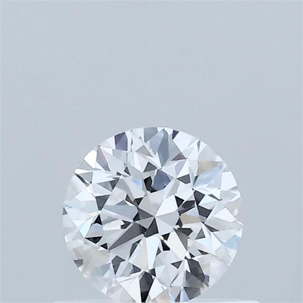 0.53 Carat Round Lab Grown Diamond, Very Good Cut, D Color, VVS2 Clarity