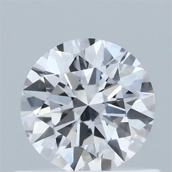 0.57 Carat Round Lab Grown Diamond, Excellent Cut, E Color, VVS2 Clarity