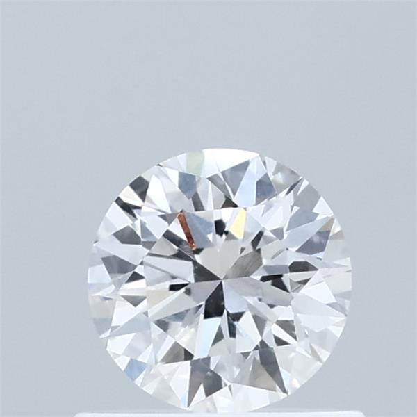 0.57 Carat Round Lab Grown Diamond, Very Good Cut, F Color, VVS2 Clarity