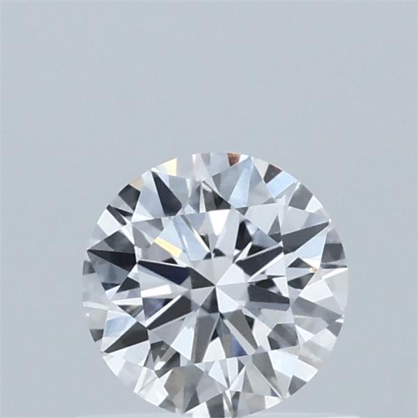 0.58 Carat Round Lab Grown Diamond, Excellent Cut, E Color, VVS2 Clarity
