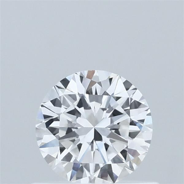 0.58 Carat Round Lab Grown Diamond, Very Good Cut, D Color, VVS2 Clarity
