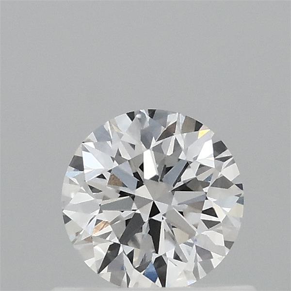 0.58 Carat Round Lab Grown Diamond, Very Good Cut, E Color, VVS2 Clarity