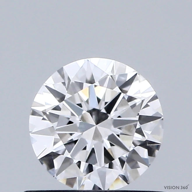 0.59 Carat Round Lab Grown Diamond, Excellent Cut, D Color, IF Clarity