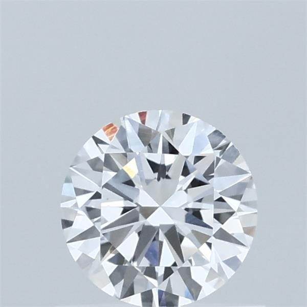 0.59 Carat Round Lab Grown Diamond, Excellent Cut, D Color, VVS2 Clarity