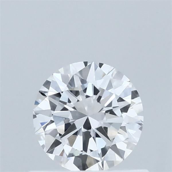 0.59 Carat Round Lab Grown Diamond, Very Good Cut, D Color, VVS2 Clarity