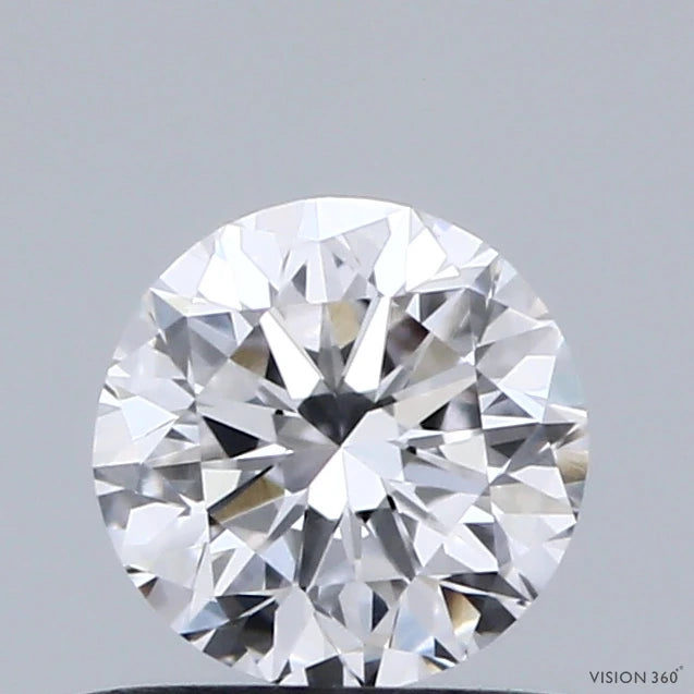 0.62 Carat Round Lab Grown Diamond, Very Good Cut, D Color, VVS2 Clarity