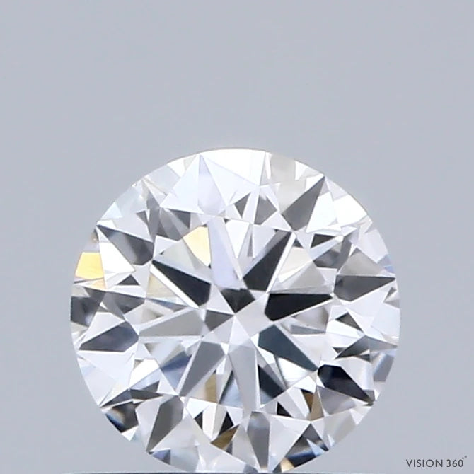 0.64 Carat Round Lab Grown Diamond, Very Good Cut, D Color, VS1 Clarity