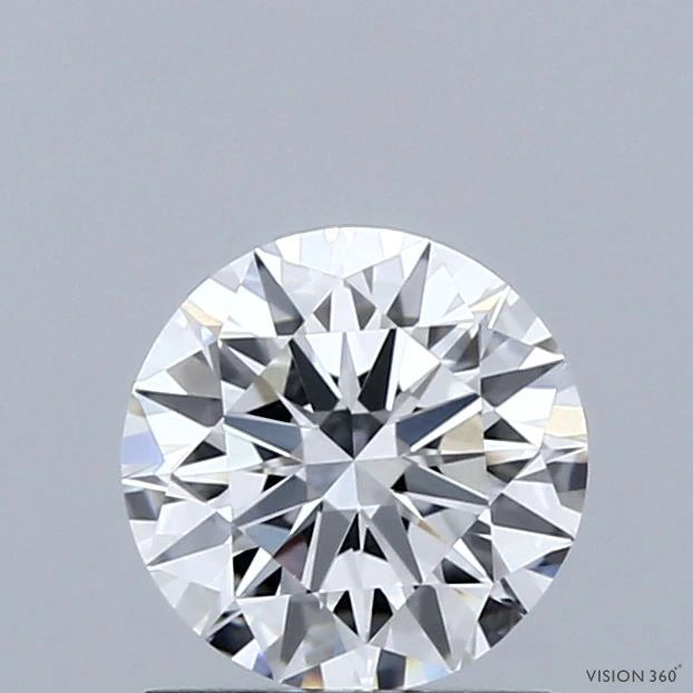 1.03 Carat Round Lab Grown Diamond, Ideal Cut, D Color, VVS1 Clarity