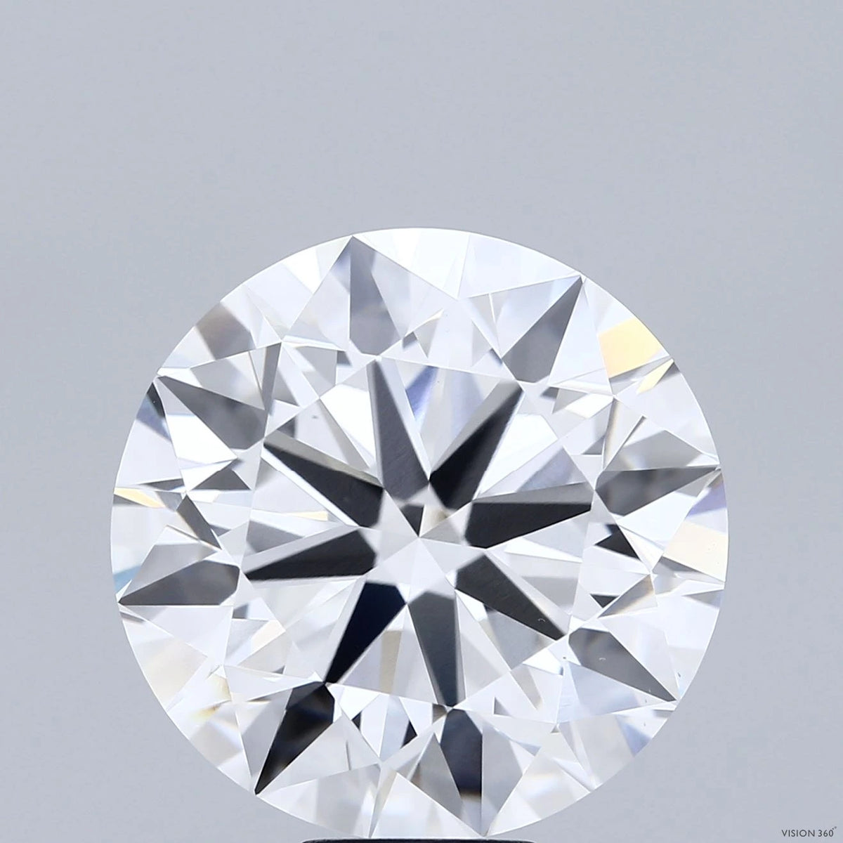 12.11 Carat Round Lab Grown Diamond, Excellent Cut, E Color, VS2 Clarity
