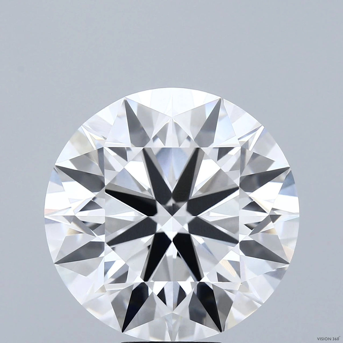12.26 Carat Round Lab Grown Diamond, Ideal Cut, F Color, VVS2 Clarity