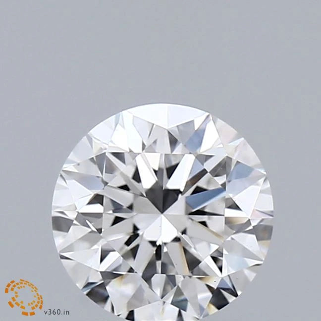 1.33 Carat Round Lab Grown Diamond, Excellent Cut, E Color, VS1 Clarity