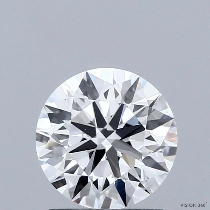 1.41 Carat Round Lab Grown Diamond, Ideal Cut, D Color, VVS2 Clarity