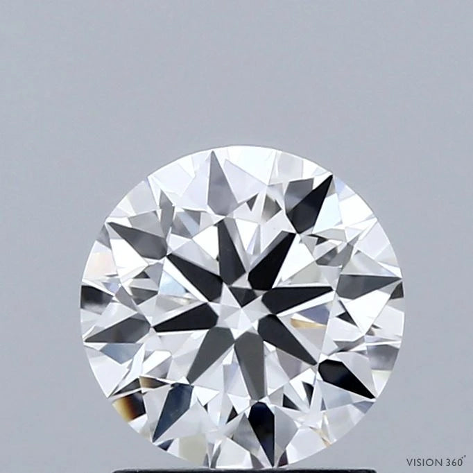 1.46 Carat Round Lab Grown Diamond, Ideal Cut, E Color, VVS2 Clarity