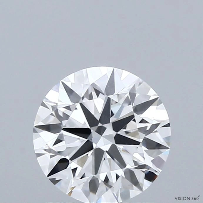 1.50 Carat Round Lab Grown Diamond, Excellent Cut, D Color, VS1 Clarity