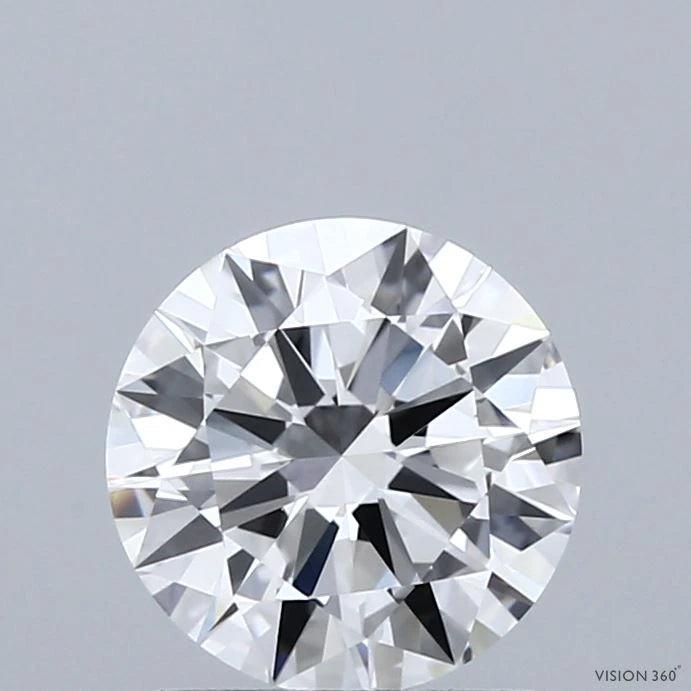 1.50 Carat Round Lab Grown Diamond, Excellent Cut, E Color, VVS2 Clarity