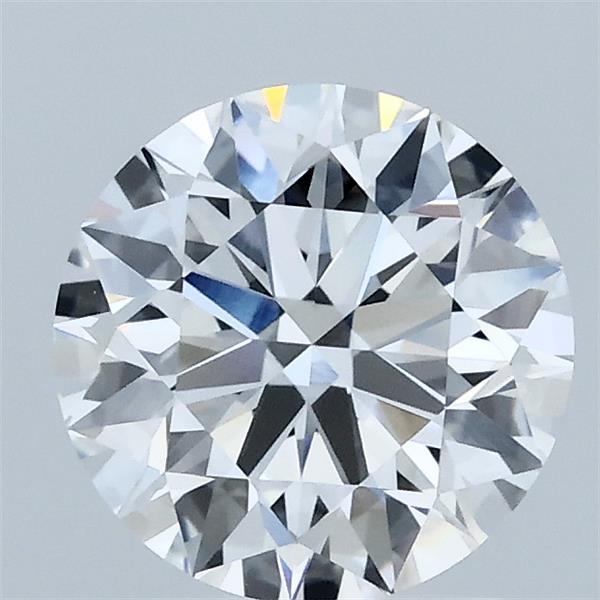 1.53 Carat Round Lab Grown Diamond, Ideal Cut, D Color, VVS2 Clarity