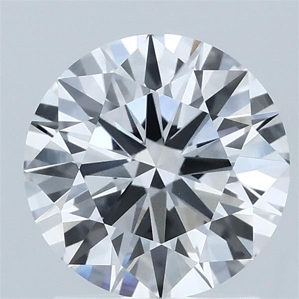 1.57 Carat Round Lab Grown Diamond, Ideal Cut, F Color, VVS2 Clarity