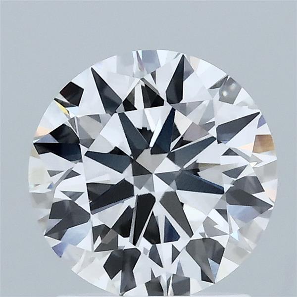 1.60 Carat Round Lab Grown Diamond, Ideal Cut, F Color, VVS2 Clarity