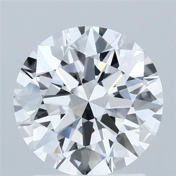 1.81 Carat Round Lab Grown Diamond, Ideal Cut, D Color, VVS2 Clarity