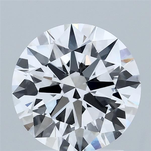 1.85 Carat Round Lab Grown Diamond, Ideal Cut, E Color, VVS2 Clarity
