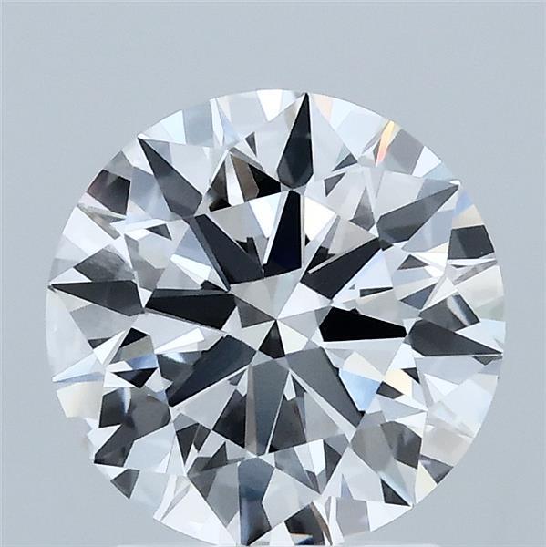 2.08 Carat Round Lab Grown Diamond, Ideal Cut, E Color, VVS1 Clarity