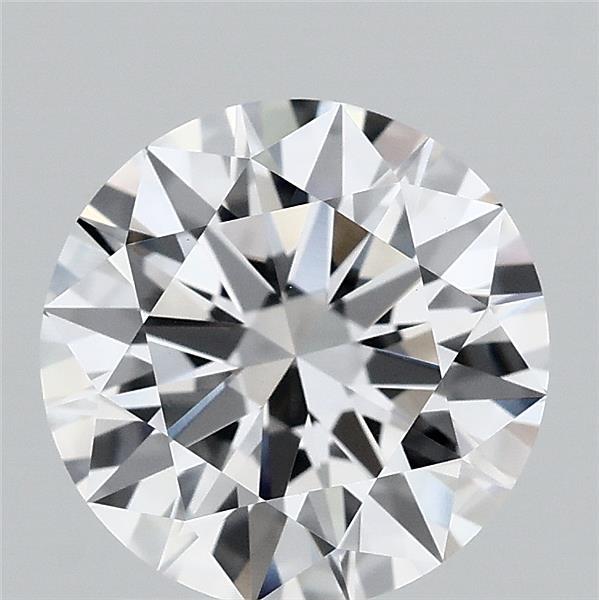 2.09 Carat Round Lab Grown Diamond, Excellent Cut, E Color, VVS1 Clarity