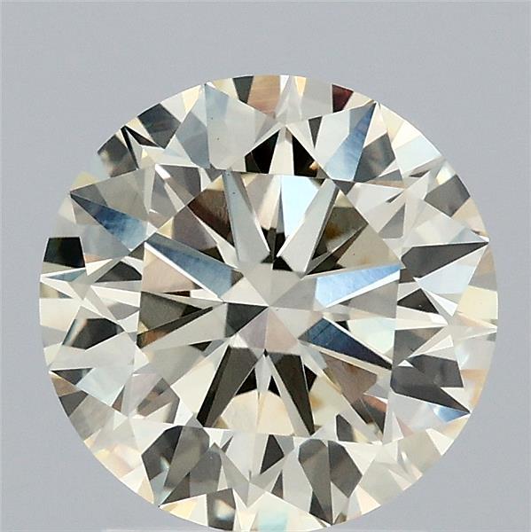 2.09 Carat Round Lab Grown Diamond, Excellent Cut, W-X Color, VS1 Clarity