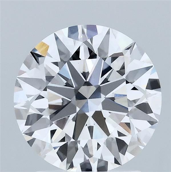 2.10 Carat Round Lab Grown Diamond, Ideal Cut, D Color, VS1 Clarity