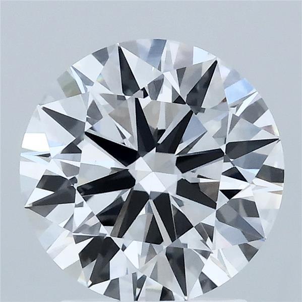 2.10 Carat Round Lab Grown Diamond, Ideal Cut, D Color, VS1 Clarity