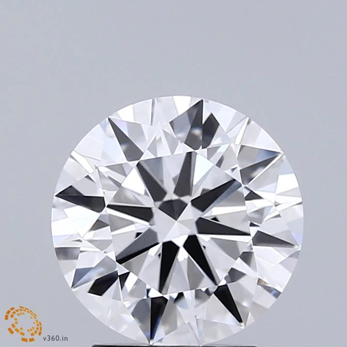 2.23 Carat Round Lab Grown Diamond, Ideal Cut, D Color, VVS1 Clarity