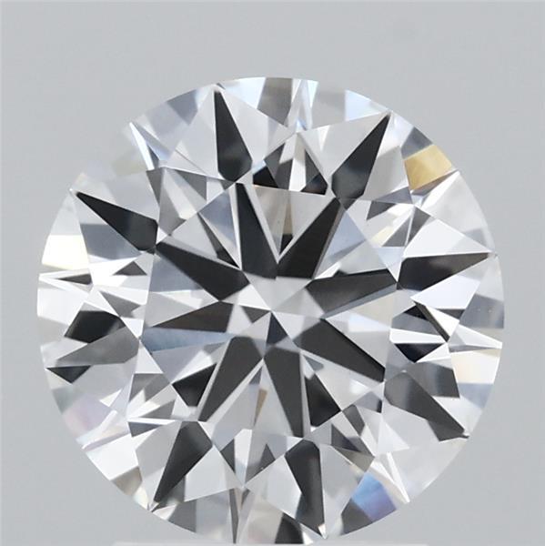 2.46 Carat Round Lab Grown Diamond, Ideal Cut, E Color, VS1 Clarity