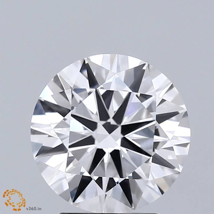 2.50 Carat Round Lab Grown Diamond, Excellent Cut, D Color, VVS2 Clarity